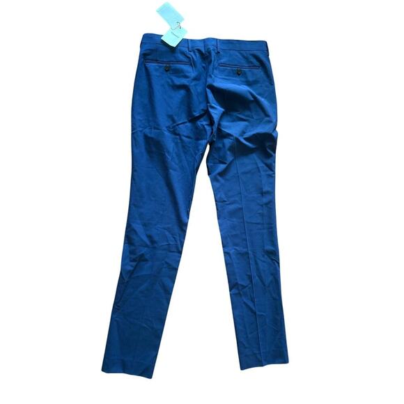 Theory Zaine T Nordic Wool Dress Pants – Navy Blue Size 32 $285 NWT - Picture 3 of 7